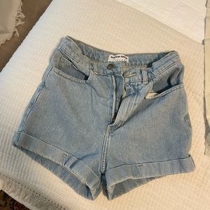 American Apparel Light Denim Shorts Sz 27